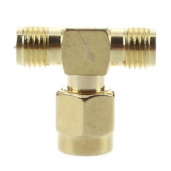 2 stk. RP Sma til to RP Sma Fe Triple T Rf Adapter Konnektor 3-vejs Splitter