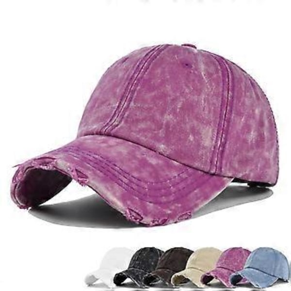 Baseballkeps i skrubbstil retro keps enkel keps utomhussportkeps böjd brätte solskyddshatt