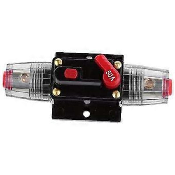 Strømbryter 12V-48V DC 50A Resetbar Bil Stereo Strømbryter Strømbeskyttelsessystem