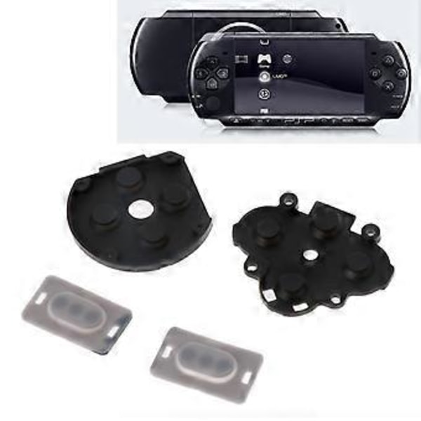 4 stk. Udskiftnings Controller Gamepad Konduktive Silikone Gummi Pads Knap Pad Tastatur til PSP1000 Controller