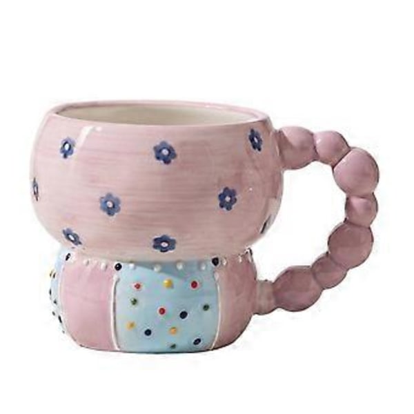 Keramisk Mugg Färg Kaffekopp Hushållskopp Frukostkopp Mjölk Kaffe Te Fruktjuice Havrevattenkopp, A