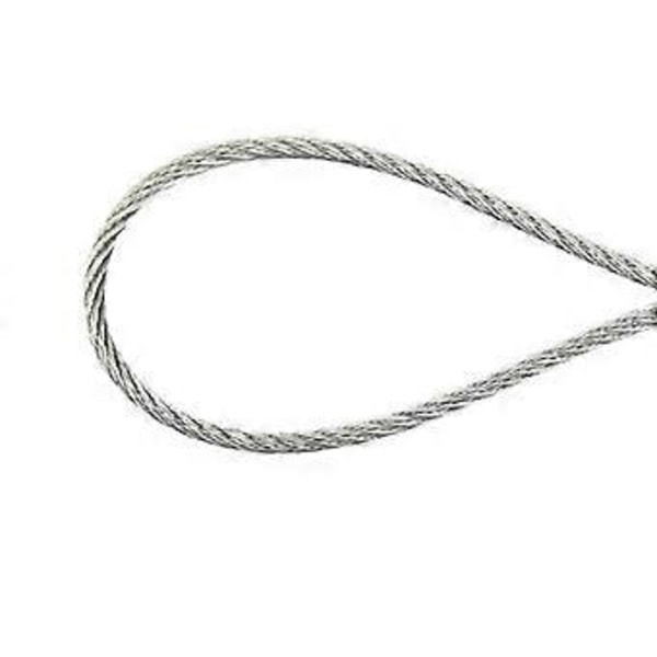 Lätt Hängande Vajer 304 Rostfritt Stål Rep Fluorescerande Lampskärm Upphängningsvajer med Hål 1.0mmx2000mm