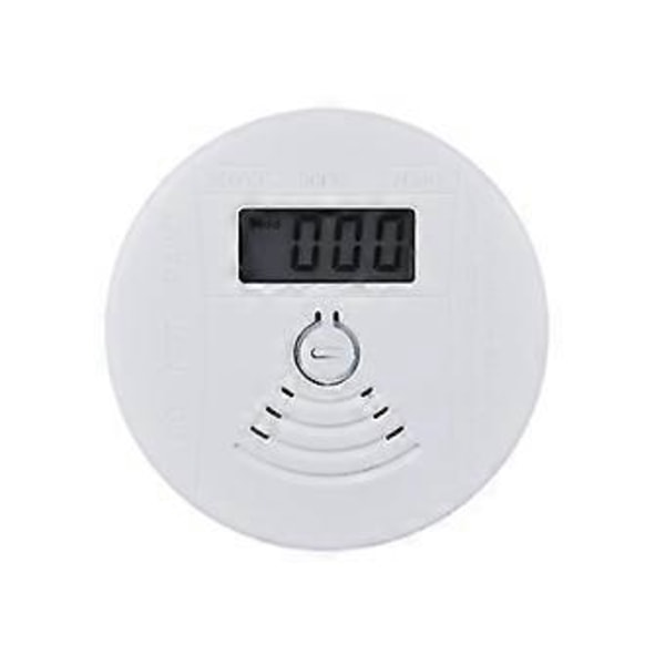 Kolmonoxid Detektor, CO Gas Monitor Larmdetektor Med LCD Digital Display Och Ljudvarning F