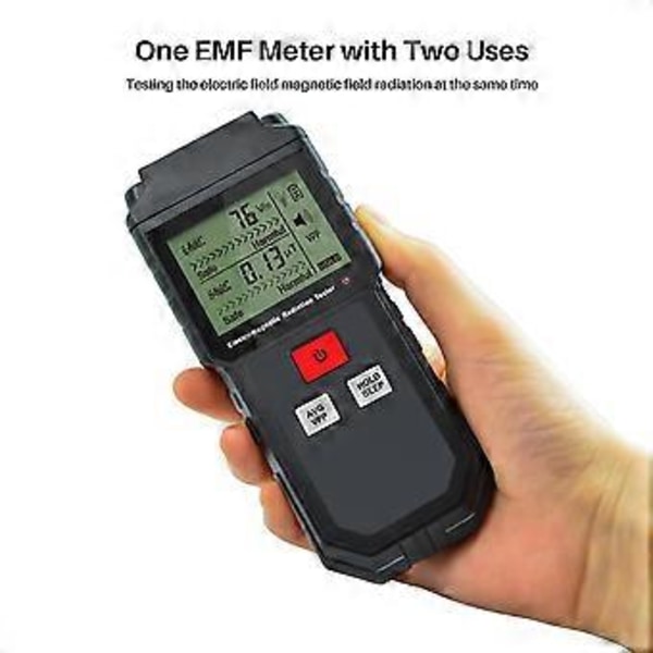 Elektromagnetisk feltstrålingstester Håndholdt teller Digital dosimeter LCD-detektor Måling