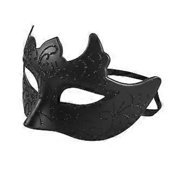 1-pack Pojkar Maskeradmasker Karneval Party Ögonbindlar Nya Karneval Fancy Kostymer Sexiga Partydekorationer Svart