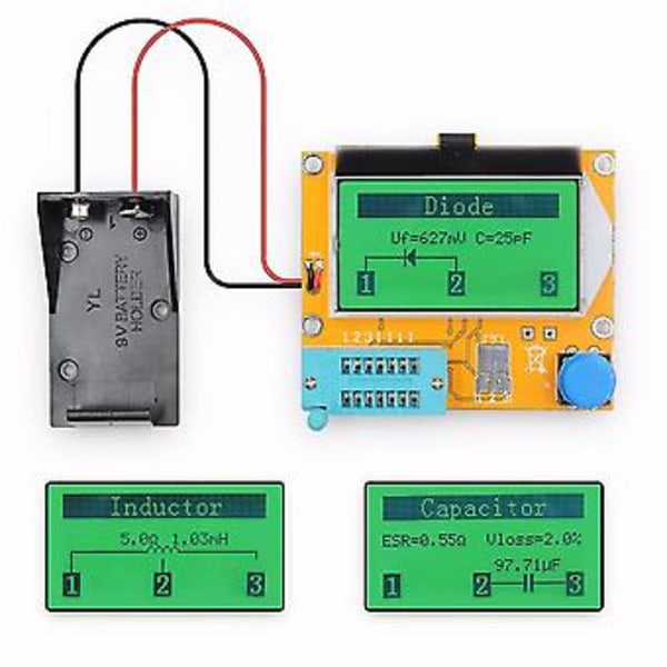 Meter 328 Transistor Er Digital V2.68 -t4 Cce Mos/pnp/npn 12864 Lcd Skärm Er