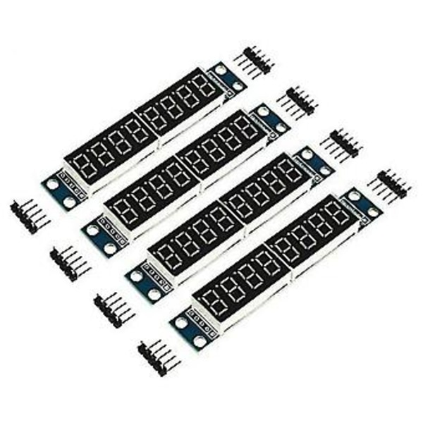 4kpl 8-numeroinen 7-segmenttimoduuli 8-bittinen digitaalinen segmenttiputki LED-näyttömoduuli tukee kahdeksan kaskadia