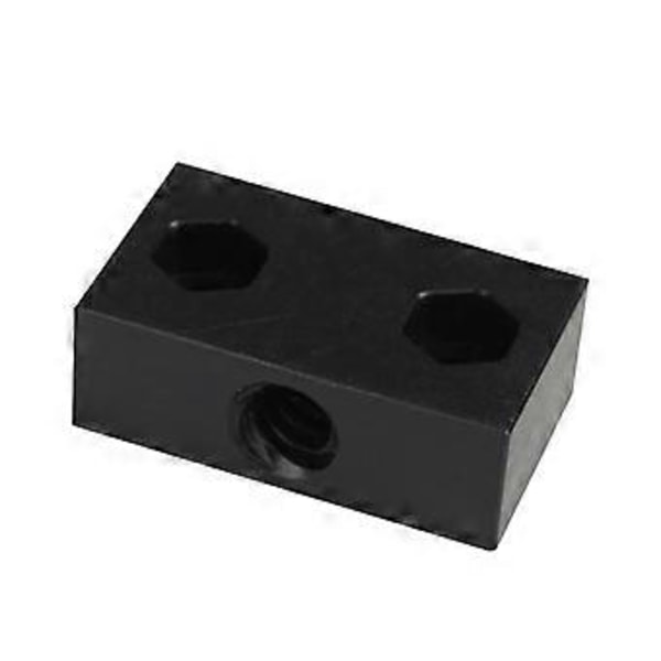 Sort Holdbar Metal Møtrikplade Sædeblok til M8 8MM Ledeskruegevind til 3D-printer