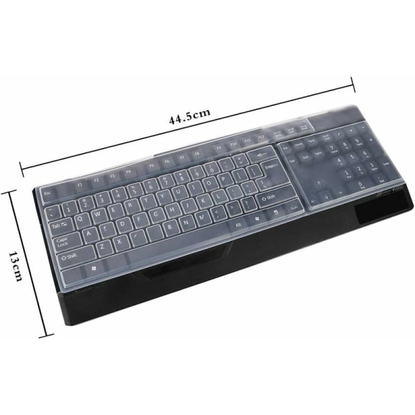 1 STK tastaturbeskyttere, ultratynt vanntett silikon tastaturdeksel for stasjonær datamaskin, hudbeskyttende film-Fei Yu