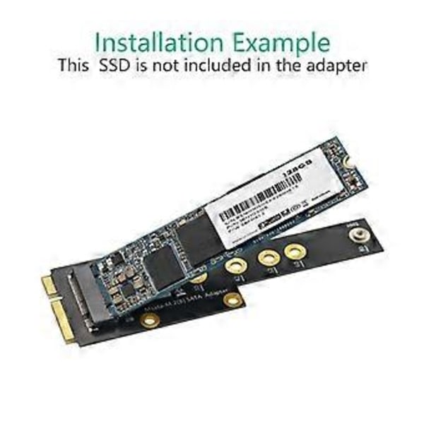 mSATA - Key B mSATA SSD -sovitinkortti, yhdistää mSATA SSD -emolevyn muuntimen