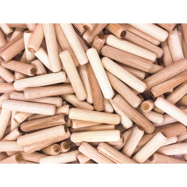 400 pcs 8mm x 40mm wood dowel - solid beech wood dowel ideal for wood milling cutter - suitable for drill jig/drill guide