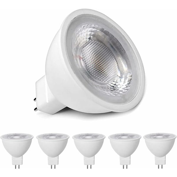 3000K lämmin valkoinen MR16 LED-lamput, MR16 GU5.3 LED 5W korvaus 50W 40W halogeenilampulle, 500LM LED-valonlähde, AC/DC 12V heijastin LED-lamput, ei vilkku