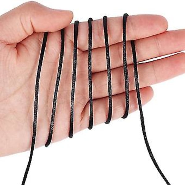 Satin Rat Ester Cord, 295 fod 2 mm perlesnor til macrame-bælter, smykkefremstilling
