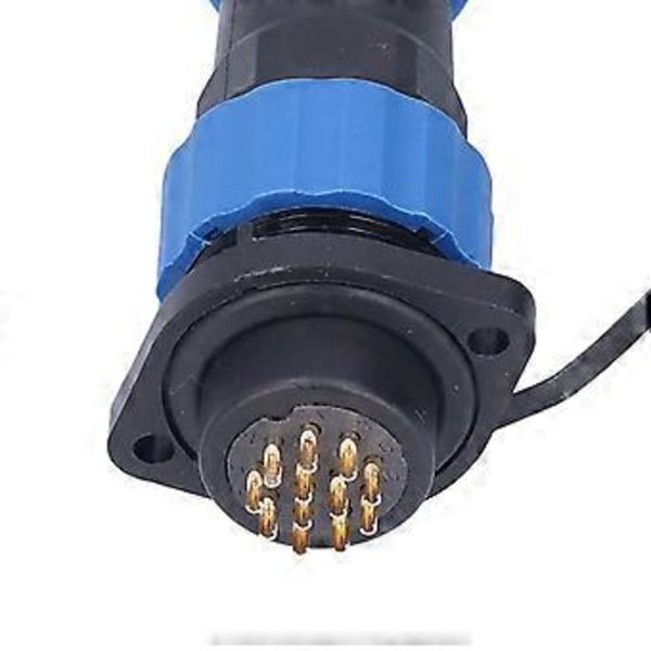 IP68 Vedenpitävä Pistoke Liitin Laippa Ilmailu Uros Naaras Jatkojohto Virtaliitin AC250V 5A SP2012 Pin