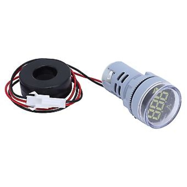 Digital Strömmätare Universal Amperemeter Signalindikatorlampa AC 220V AD16‑22DSA Vit