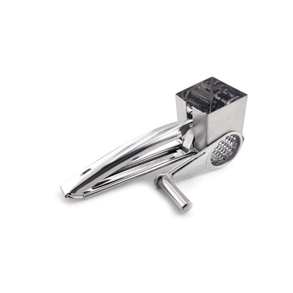 Hand Crank Cheese Grater Three-Part Stainless Steel Rotating Multifunction Cheese Grater