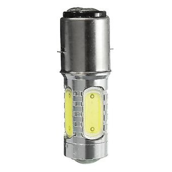 12V Ba20d H6 4 Cob Led Vit Glödlampa För Motorcykel Moped Atv Strålkastare