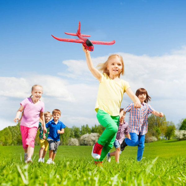 Skumglidflygplan, Glidflygplan för barn, Manuell kastflygplan, Flygande utomhussporter för barn (4-pack)