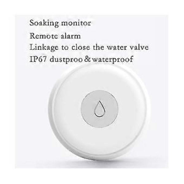 Zigbee Vattensensor Vattenläckagedetektor Vattentank Full Varning Översvämningssäkerhet Larmsystem App