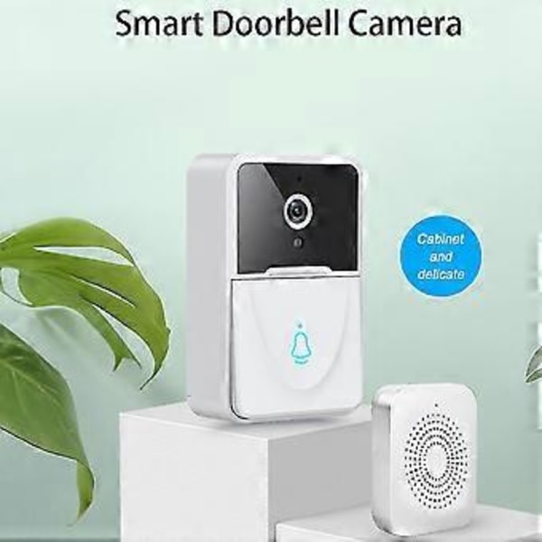 Trådløs dørklokke Wifi Udendørs HD Kamera Sikkerhed Dørklokke Nattesyn Video Intercom Stemmeændring Til Hjemmeovervågning Dørtelefon