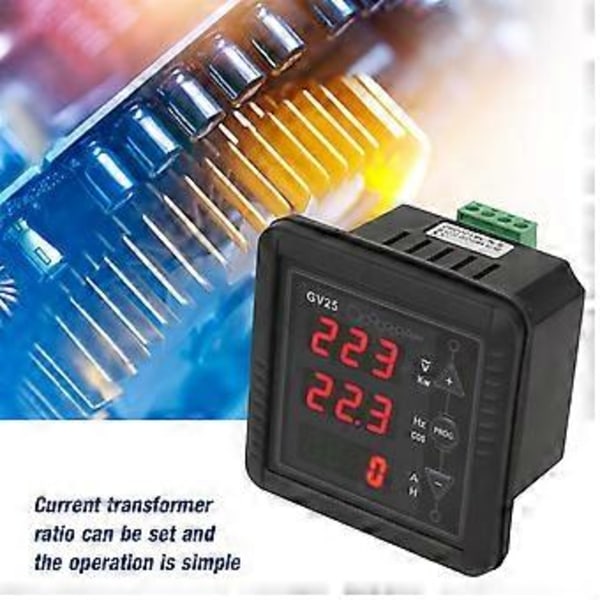 GV25 MK2 Generaattorin Digitaalinen Mittari Jännite Virta Taajuus Testeri Paneeli 110/220V Järjestelmä