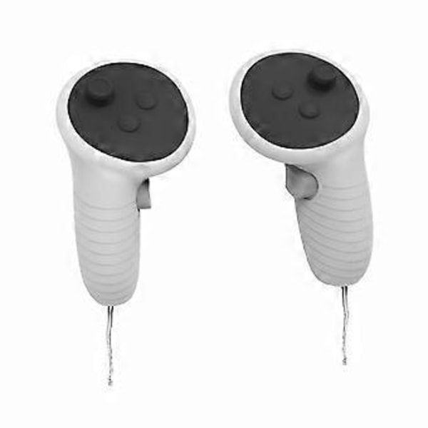 Spillkontrollerveske for Meta Quest3 Grip Sklisikker Silikonveske for Quest3 Silikonveske med Beskyttelseshette A