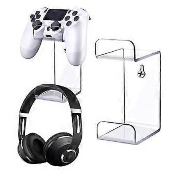Väggmonterat spelkontrollfäste Hörlursställ för PS3//PS5