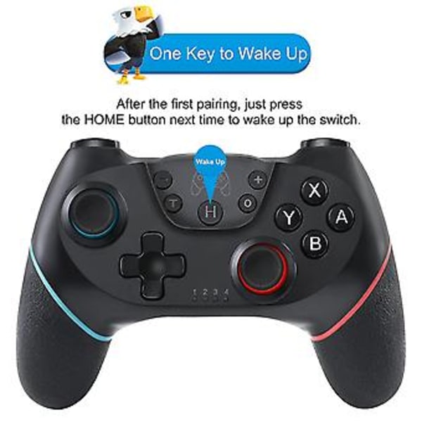 Switch-kontroller for Nintendo Switch med 6-akset Gyro
