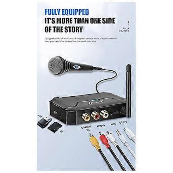 Ny Bluetooth Receiver 5.1 Audio Adapter til Gammeldags Højttalerforstærker Dedikeret til 6.5 Mikrofon Karaoke.