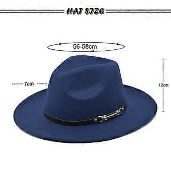 Ny koreansk stil mode elegant jazzhatt yllehatt dam vår och höst vinter ylle retro litterär stor brätte hatt