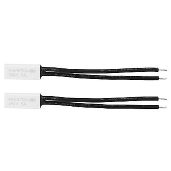 2st KSD9700 Termiskt skyddsbrytare, Normalt Stängd, 145℃ Temperaturkontroll, Plastprob, Värmesensor för Överhettningsskydd