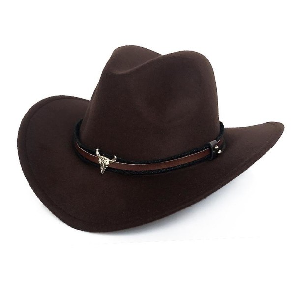 Western Cowboy Top Hat Filt Hat