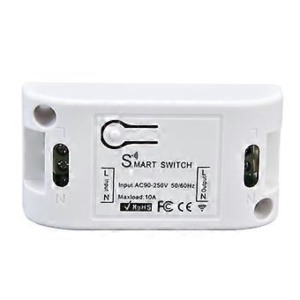RF 433Mhz Smart Switch WIFI Nettverk Fjernkontroll Timerbryter Kontroller AC90250V 10A 2200W