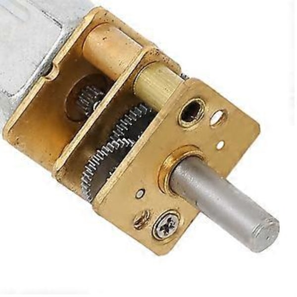 12FN20 DC 6V Gearmotor med gearhjul 10RPM 3x10mm Aksel Reduktionsgearmotor til Robot