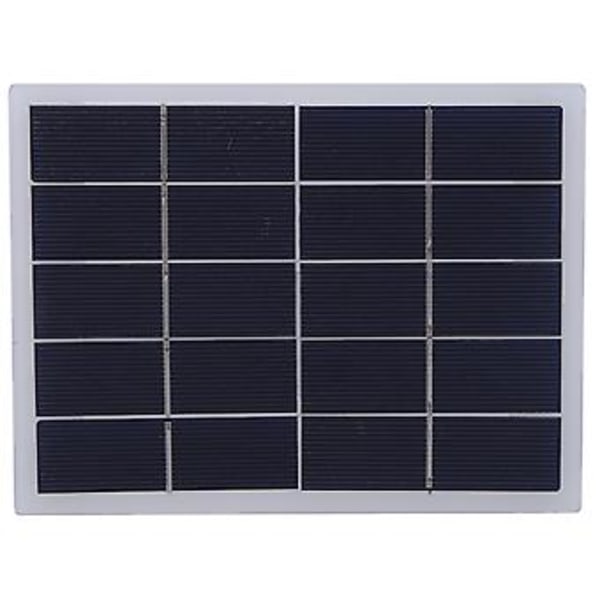DIY Solpanel, 3W 5V Polykrystallinsk Silicium Solcellepanel Solcelle Lamineret Plade Brugervenligt Design
