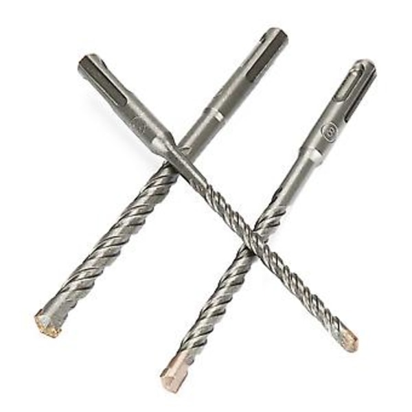 3 stk. 6 /8 /10mm Elektrisk Hammerboremaskine Bits Sæt SDS Plus Skaft 160mm Længde