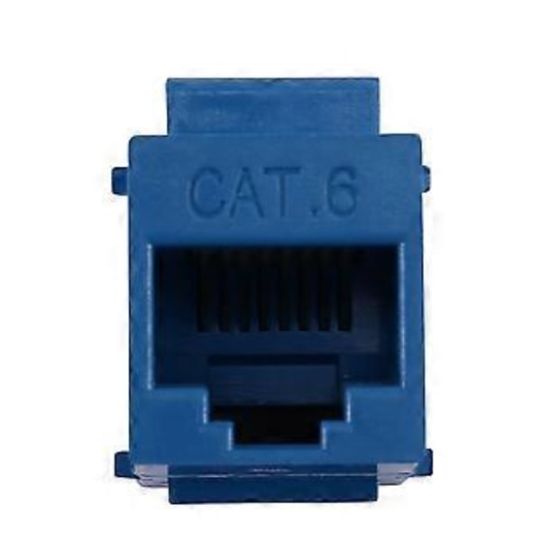 10 stk. RJ45-kontakt Cat6 Skjøtekobling Ethernet Nettverk LAN Cat 6 Koblingsjakker Skjøteadapter, Blå