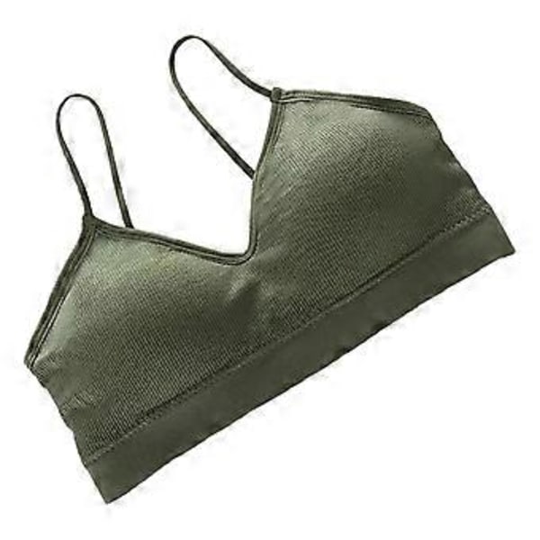 Dame-BH, Trådløs BH Ensfarget Sports-BH Trådløst Undertøy Fremtidssikkert Design