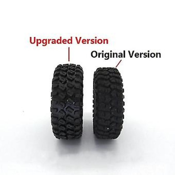 5 stk. Gummi Reservedæk Dæk Hjul Opgraderingstilbehør Til Xmykc01cm Jimny 1/16 Rc Crawler Bil Del