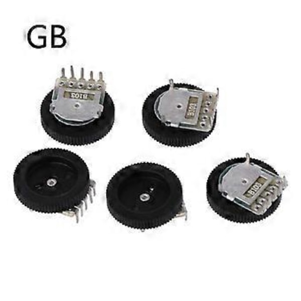 5 STK. Bundkort Potentiometer Lydstyrkeknap til GBA GBC GB