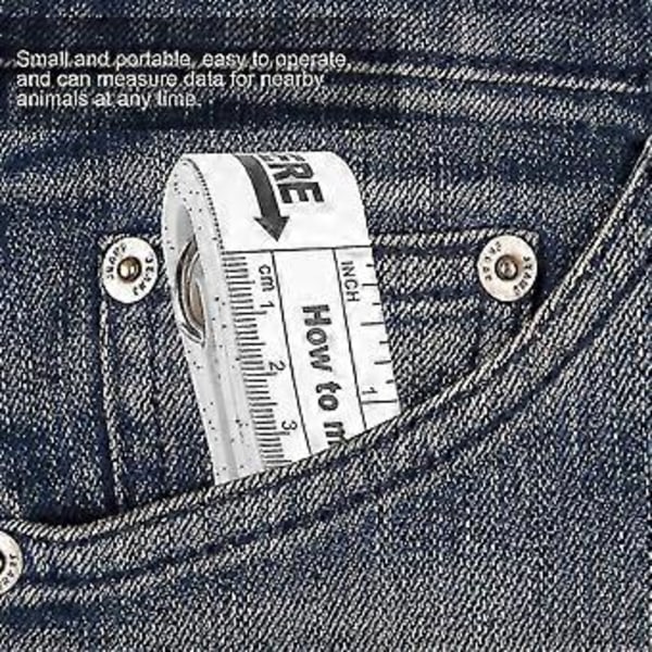 Mätband för häst & ponny höjd & vikt Enkel mätning 2,5 meter/ 98 tum