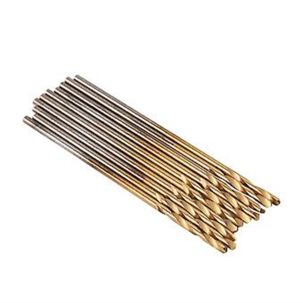 1,0 mm HSS Borr Spiralborr Rak Skaft Elektrisk Borrmaskin Verktyg 10 st