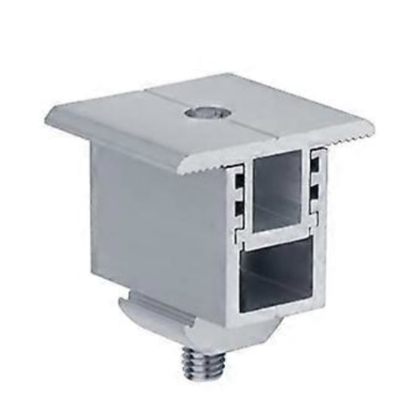 12-pack Solpanel Monteringsklämma, PV Panel Fäste Takmonteringsklämma för att Fästa 30mm-50mm Tjocka Solpaneler på Skenor