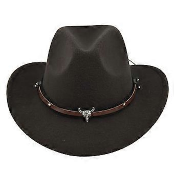 Europeisk og amerikansk ku hode retro imitasjon sauehatt cowboyhatt filthatt ullhatt etnisk hette retro jazzhatt