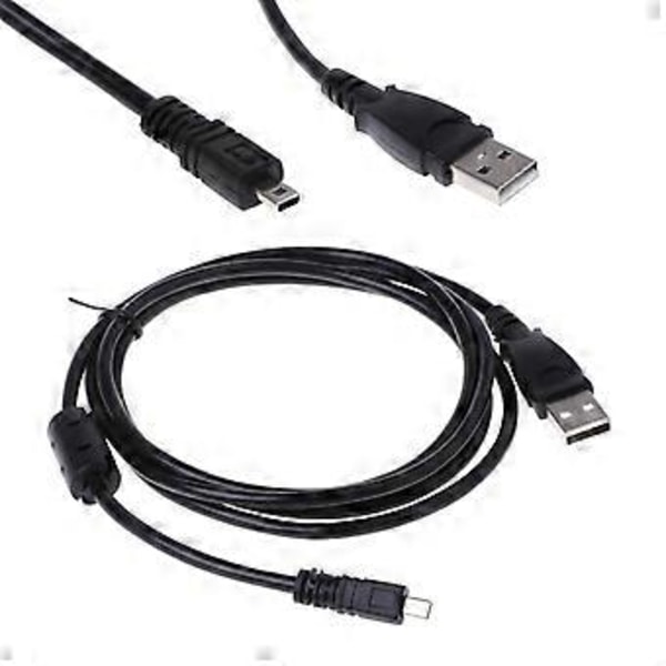 Kamera USB Datakabel UC-E6 Ledning 1.5M til Nikon Sanyo Pentax Med Magnetisk Ring