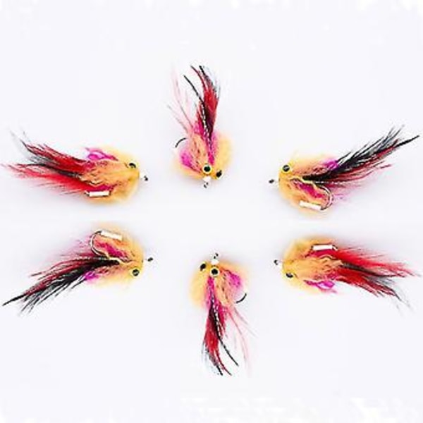 1 stk/pose Ny Ørret Stål Laks Gjedde Streamer Flue For Fluefiske Størrelse 4# Krok