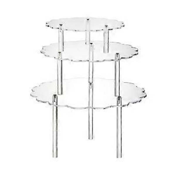 Akryl Klar Kage Display Stande Cupcake Holder til Fødselsdag Bryllupskage Dekoration Forsyninger