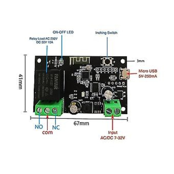Tuya Wifi S Relemoduuli 1 Chl App Etäohjain Kotiin
