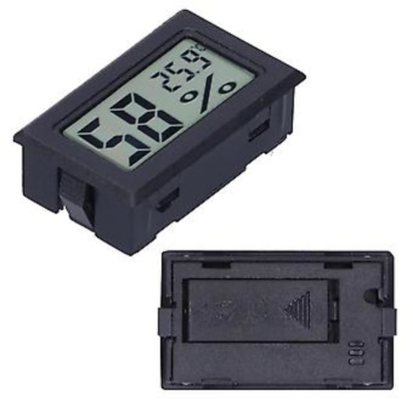 Digitalt Display Temperaturmåler ABS Miljø Indendørs Termometer til Smart Home FY11001Sort