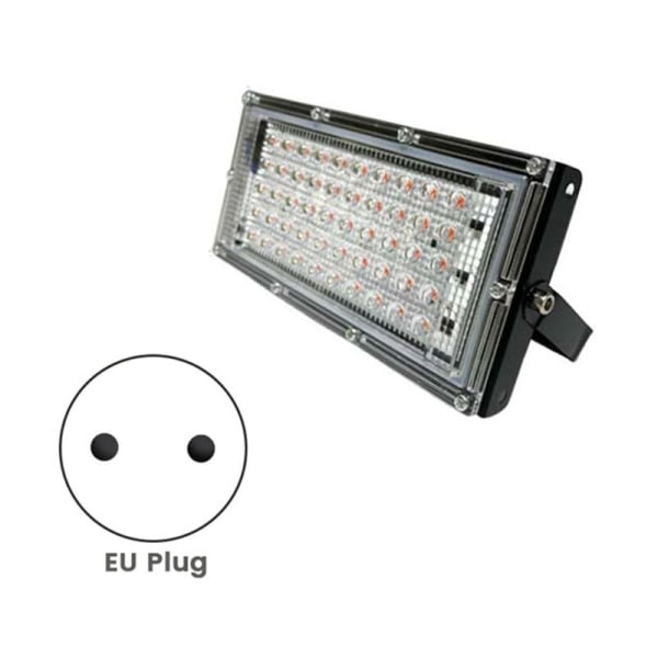 Spectrum LED Vekstlys PhytoLampe for Planter Blomsterspire 50W Rekke Utendørs Spotlight Lampe EU Plugg